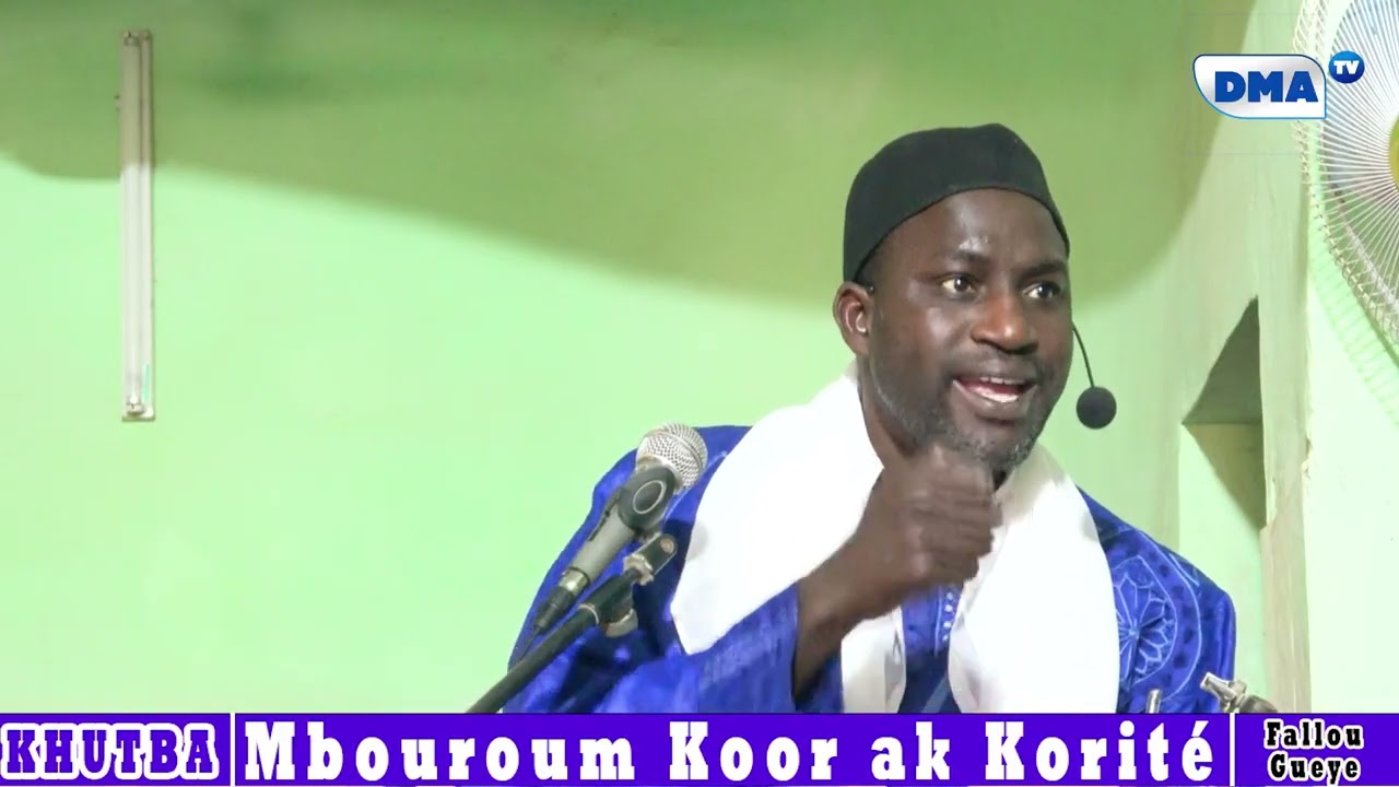 Khutba ci ndiarigne Mbouroum koor ak tééwaay prière korité par Imam Fallou Gueye