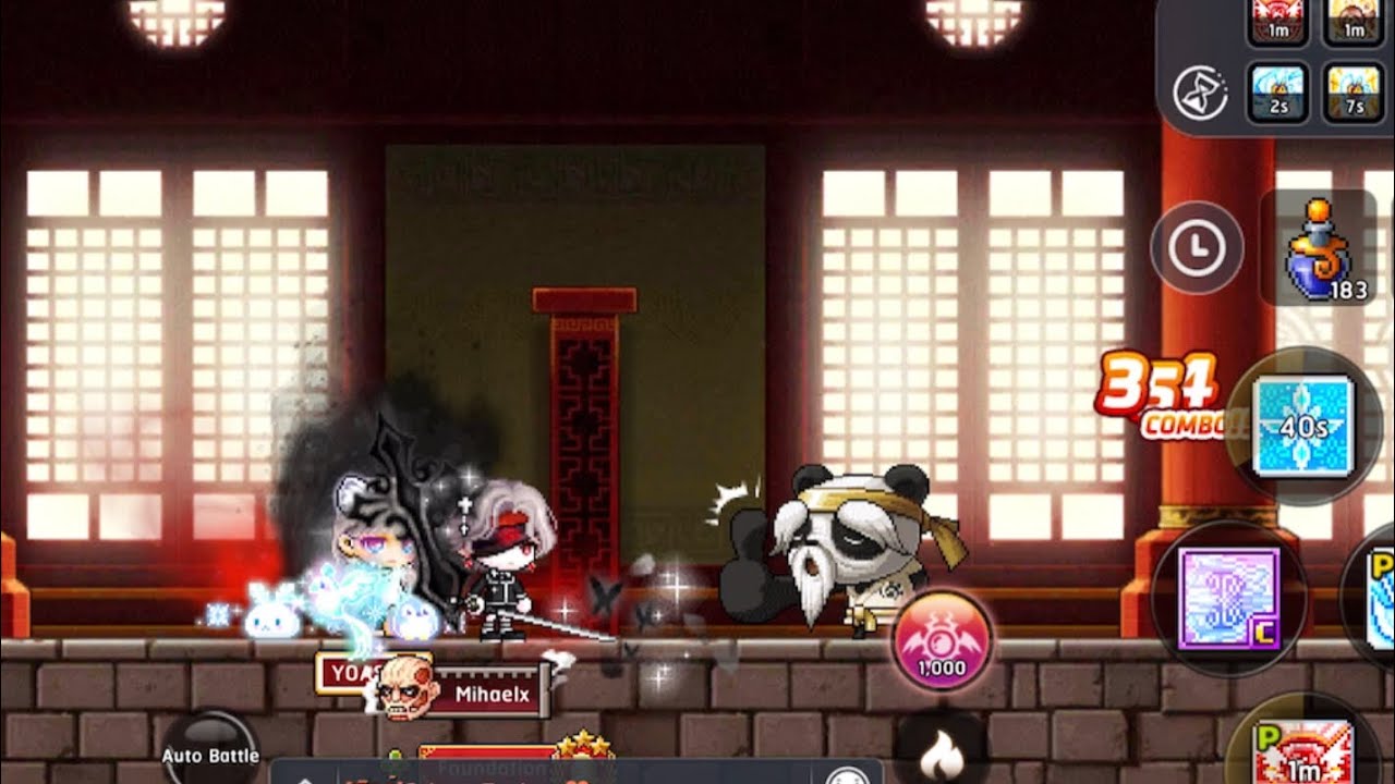 MapleStory M - Mu Lung Dojo | Full effect | Aran
