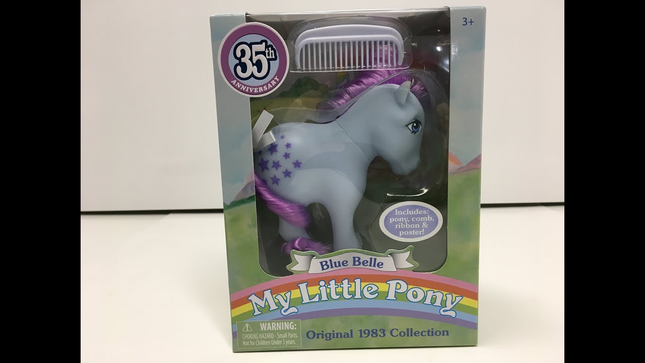 35th Anniversary My Little Pony (MLP) Blue Belle - Original 1983 Collection