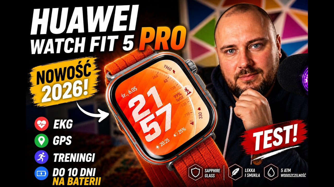 Czy Huawei Watch FIT 5 Pro przekonał mnie do kwadratowych zegark&oacute;w? 😲