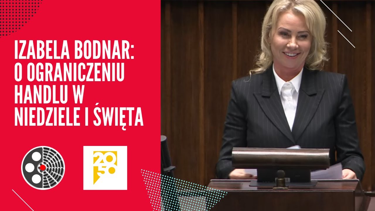 Izabela Bodnar - o ograniczeniu handlu w niedziele i święta