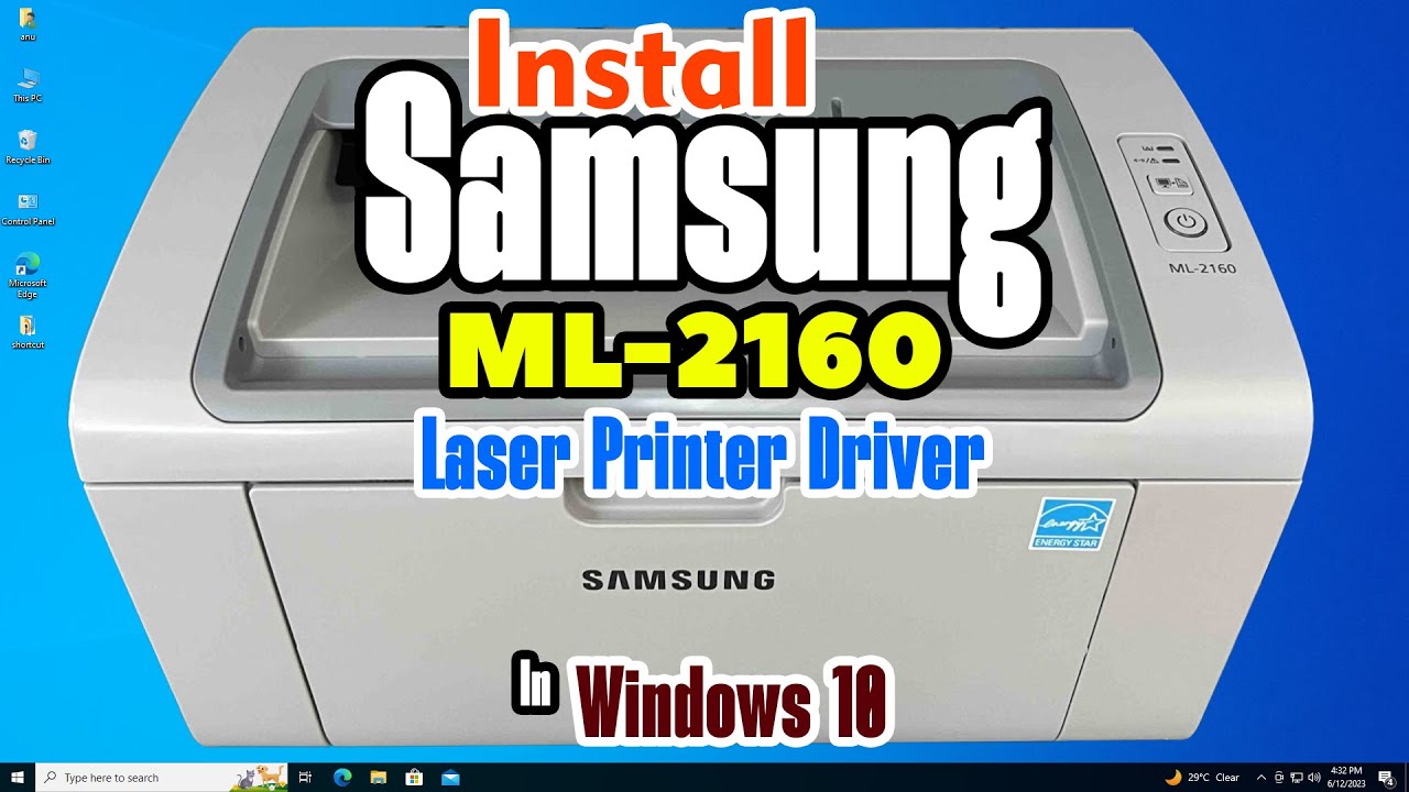 Как загрузить и установить драйвер лазерного принтера Samsung ML-2160 в Windows 10 | Простая наст...