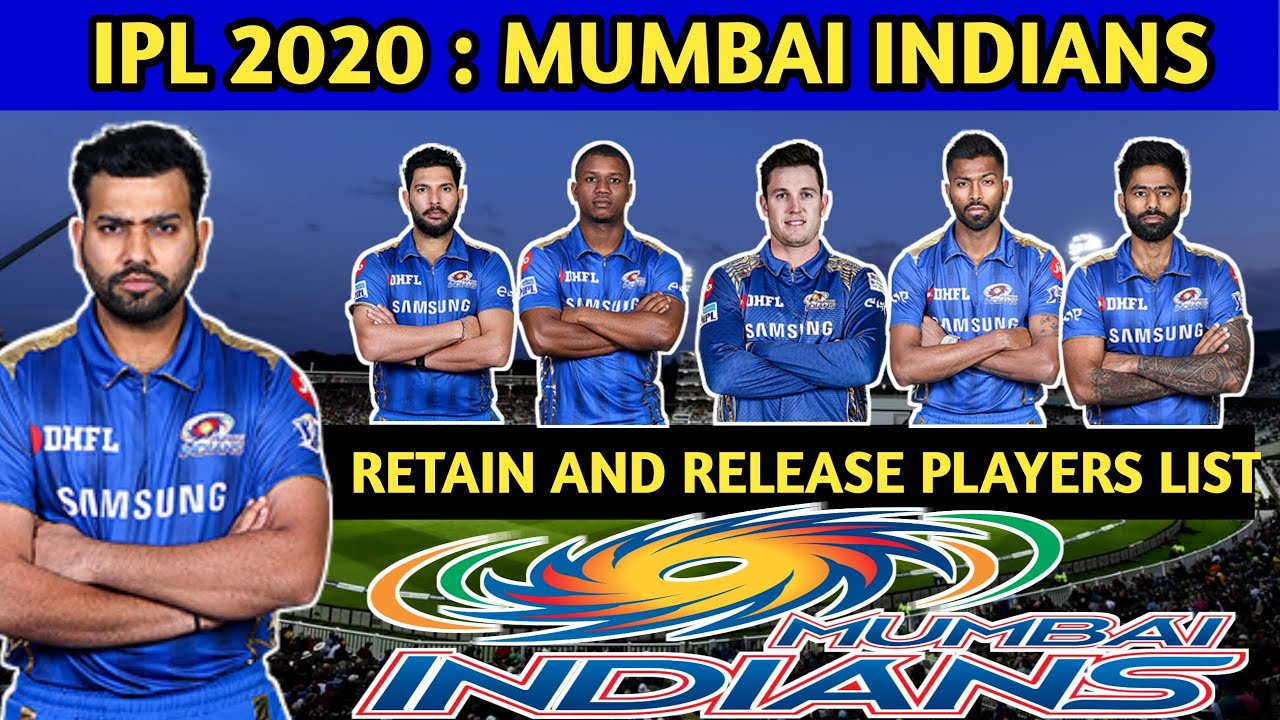 IPL 2020-MI retain and released players list 2020//MUMBAI INDIANS