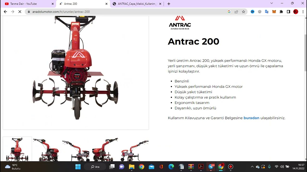 Çapa Makinesi Önerisi ANTRAC 200 ve ANTRAC GO arasındaki farklar