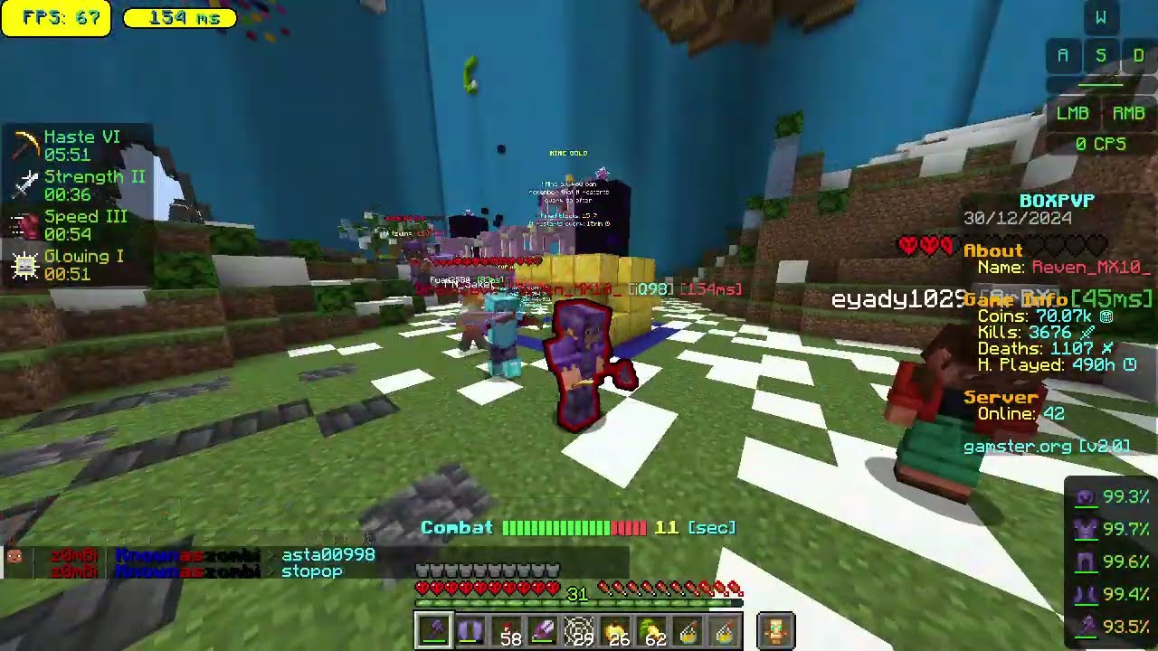 Playing Gamster BoxPvp Minecraft