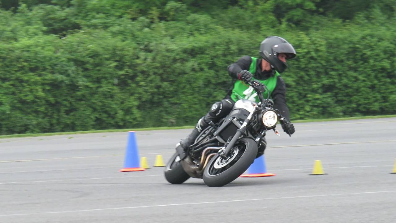 XSR700 second round Donnington Park MotoGymkhana UK.
