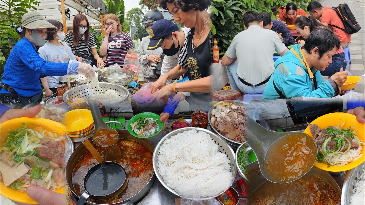Tô bún bò chất lượng giá bình dân khu trung tâm nồi nước lèo mỡ nổi vàng ươm nhìn là thèm