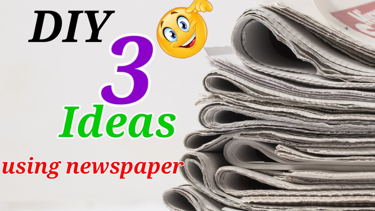 Super Genius Top 3 newspaper craft ideas | easy paper craft diy
