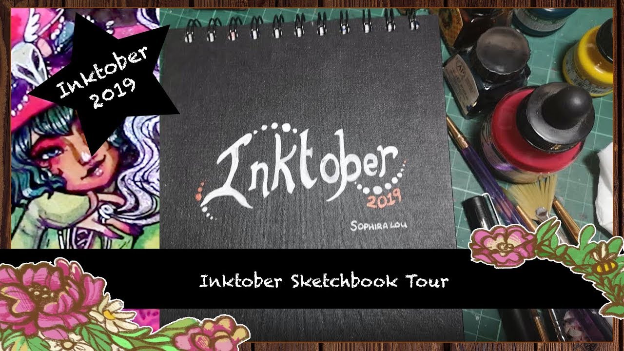 Inktober sketchbook tour 2019