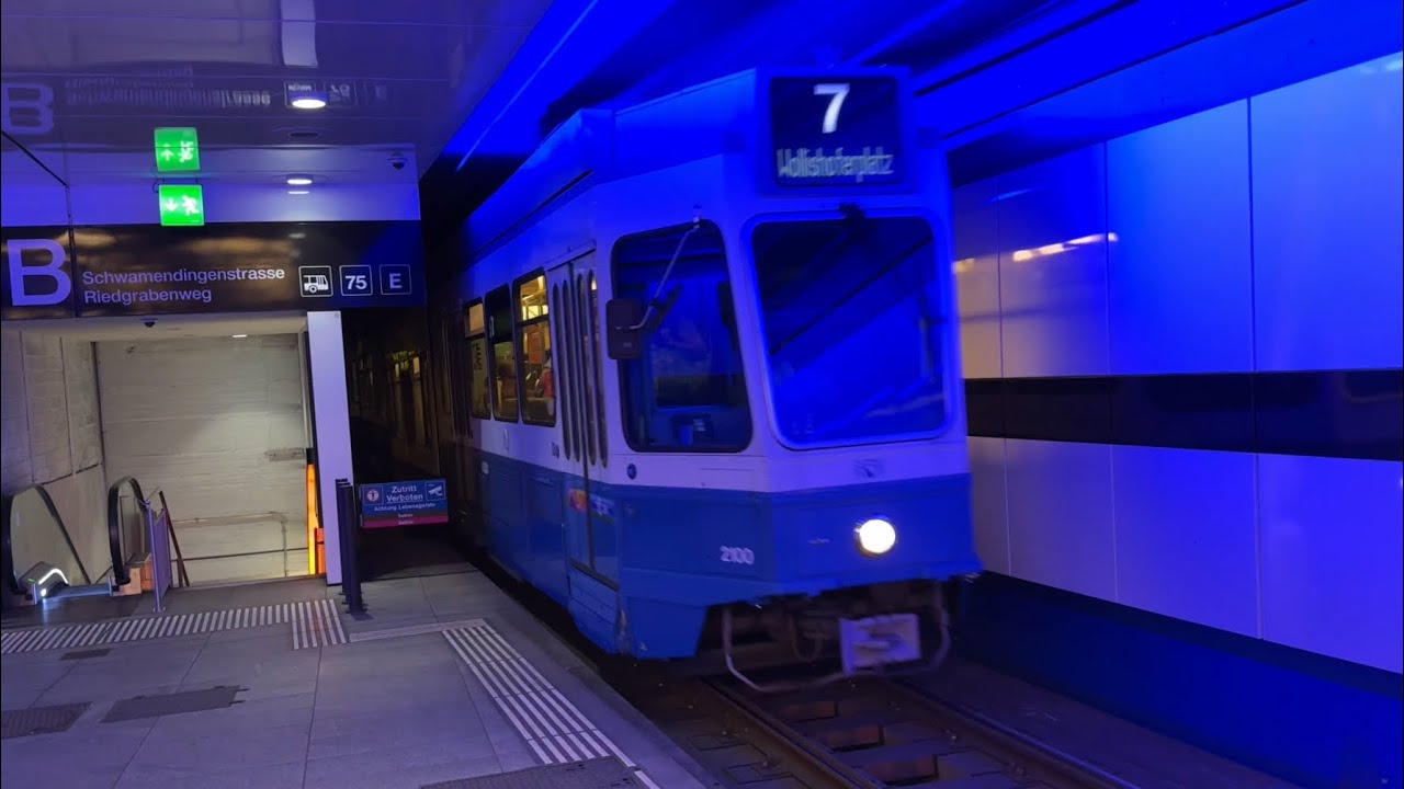 From Underground to Overground with the AWESOME VBZ Tram2000! Ride from Waldgarten to Röslistrasse