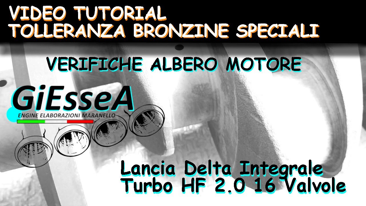 Tolleranza Albero Motore Bronzine Banco Trimetalliche king Racing Lancia Delta HF Integrale 16V