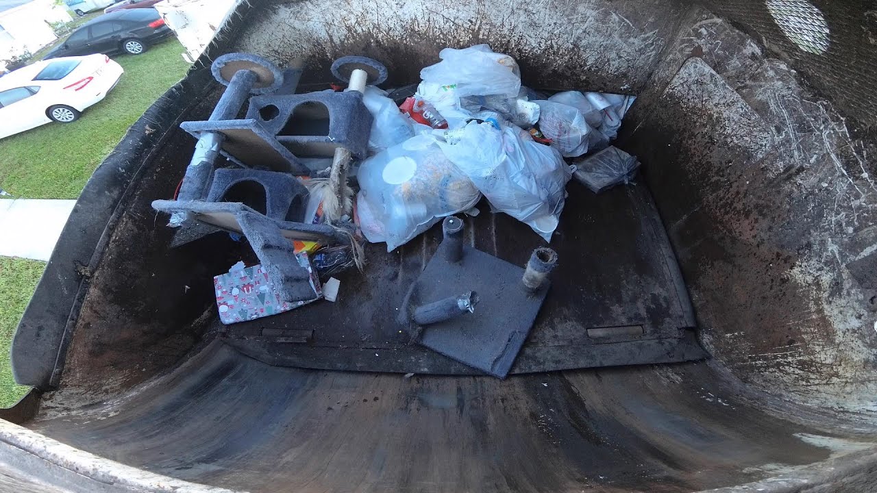 (II) Mixed Waste Hopper Video - Heil Durapack Python Garbage Truck