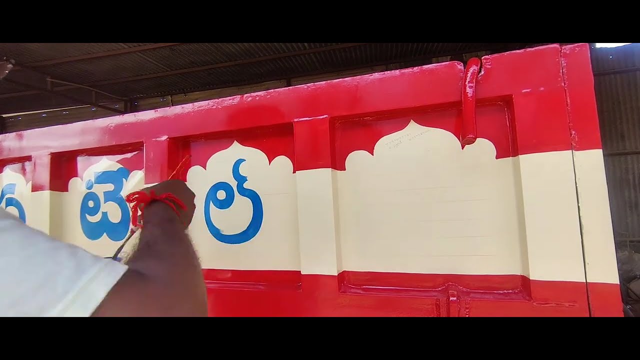 # tractor  Trolley painting with designing | 3D Hand-Painted Art with Brush & Paint #viral video