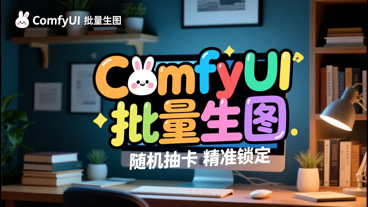 【暴躁小白兔】A006 批量生图、抽卡随机、精准锁定（外部csv文件批量qwen imange 2512生图，种子筛选、记录两不误）