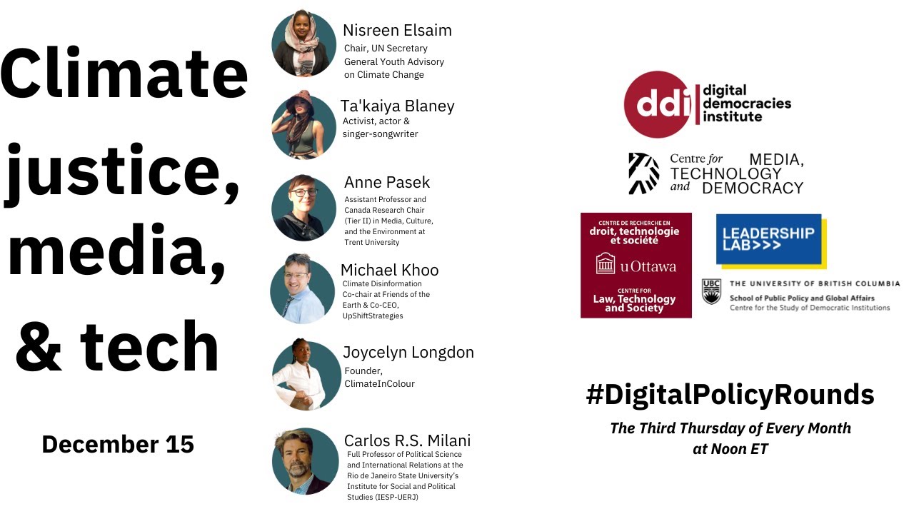 Digital Policy Rounds: Climate Justice, Media & Technology