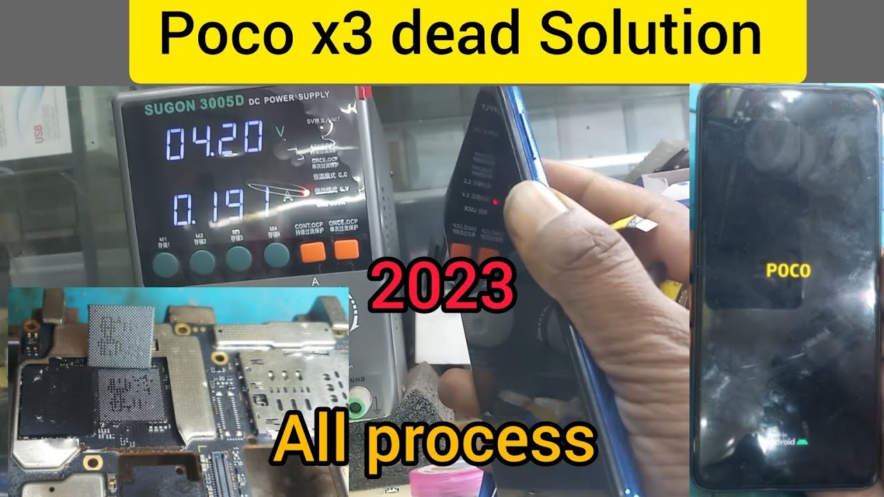 #poco x3 dead Solution.poco x3 pro dead problem. CPU ic reballing and installation process.