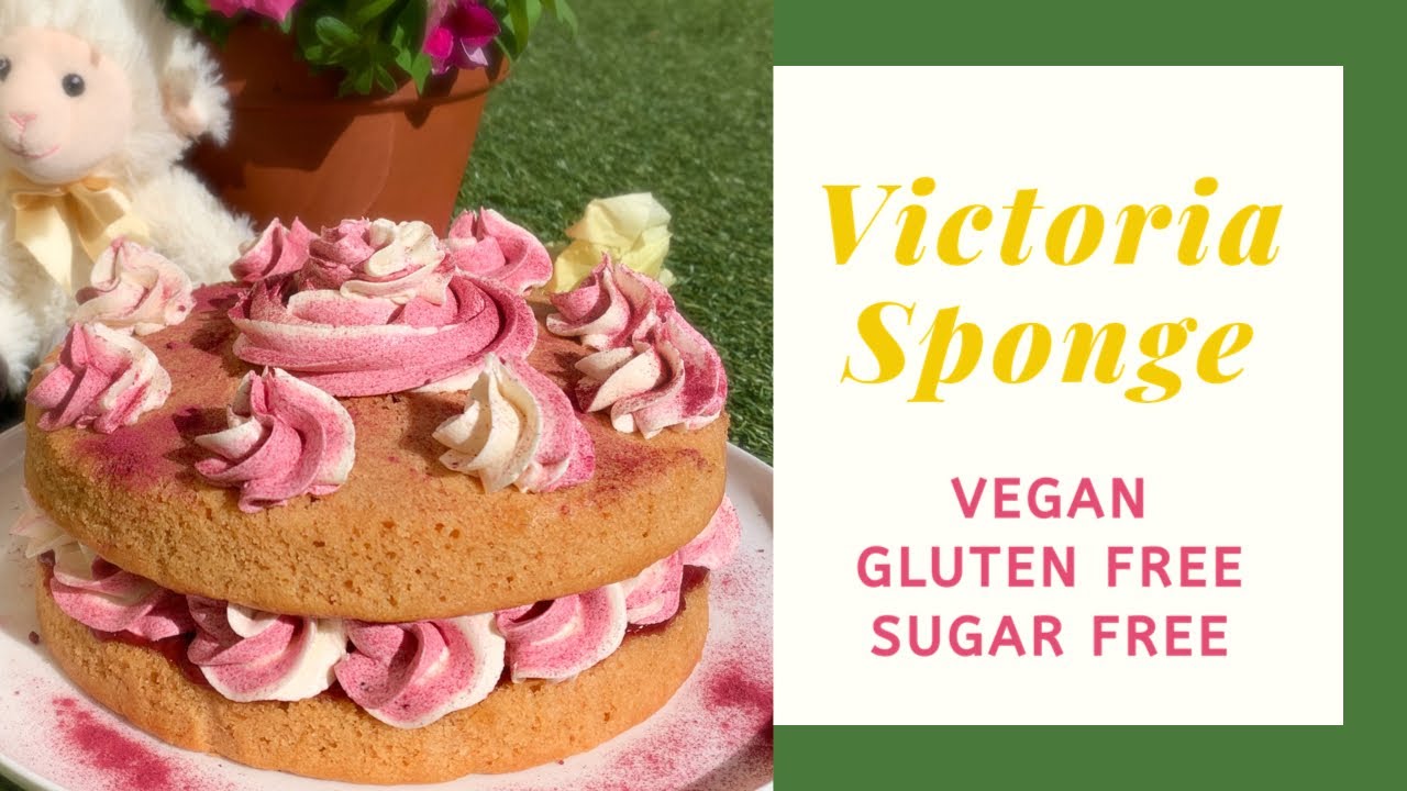 Victoria sponge (vegan, gluten, sugar free)