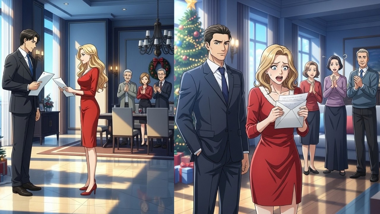 My Wife Gave Me Divorce Papers on Christmas—Her Parents Cheered, Then She Opened My Envelope