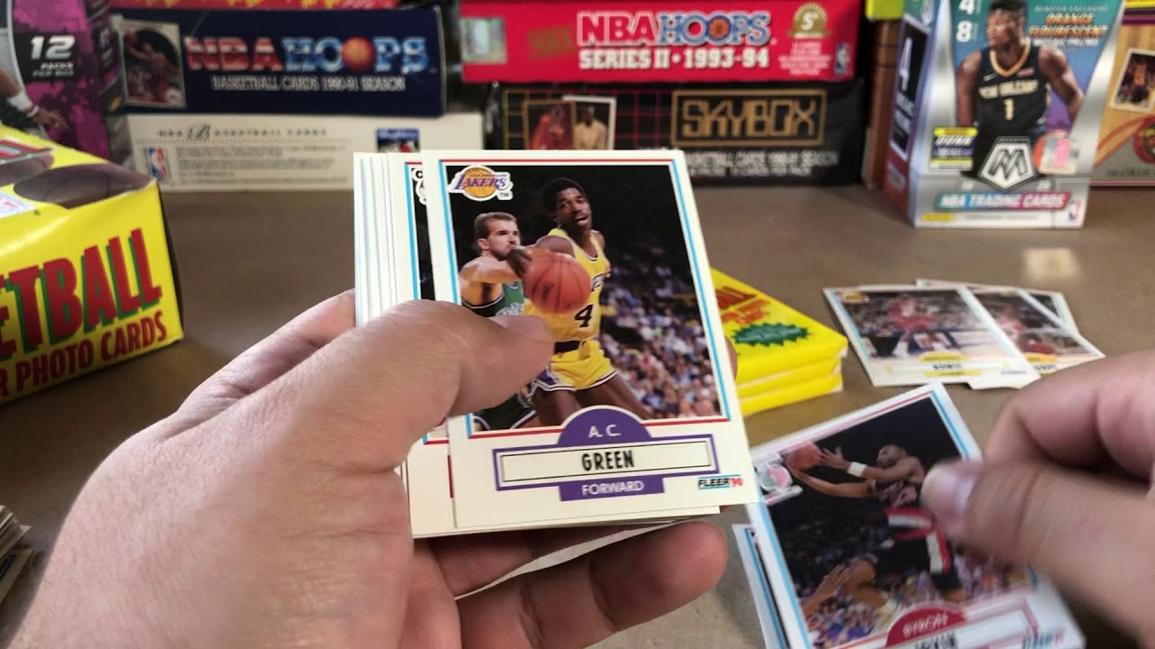 1990-91 Fleer Basketball Box Break! Michael Jordan and Hakeem Olajuwon Hunting!
