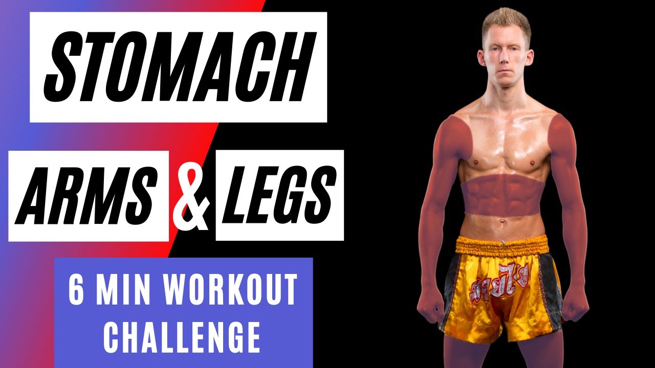6 Minute Workout Challenge | Stomach, Arms, and Legs