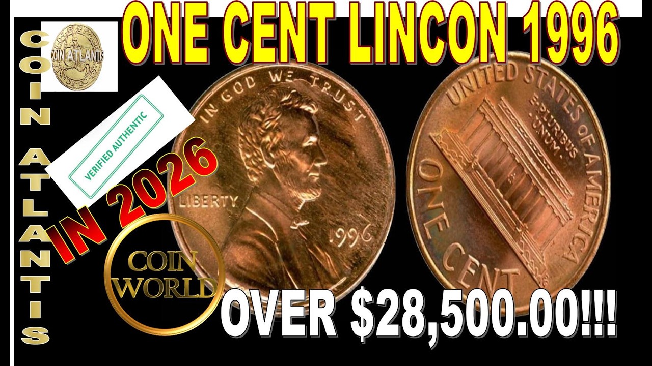 1996 lincoln Penny Coin Value. OVER $28,500.00