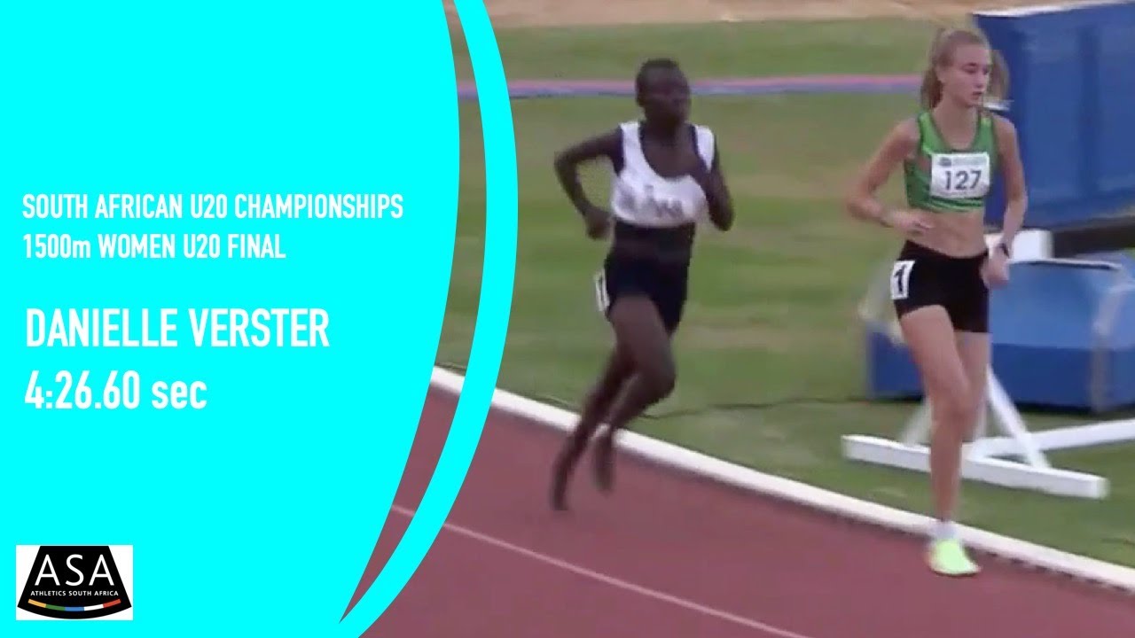 Danielle Verster wins U20 1500m at ASA Championships in Potchefstroom in 4:26.60 on 1 April 2022