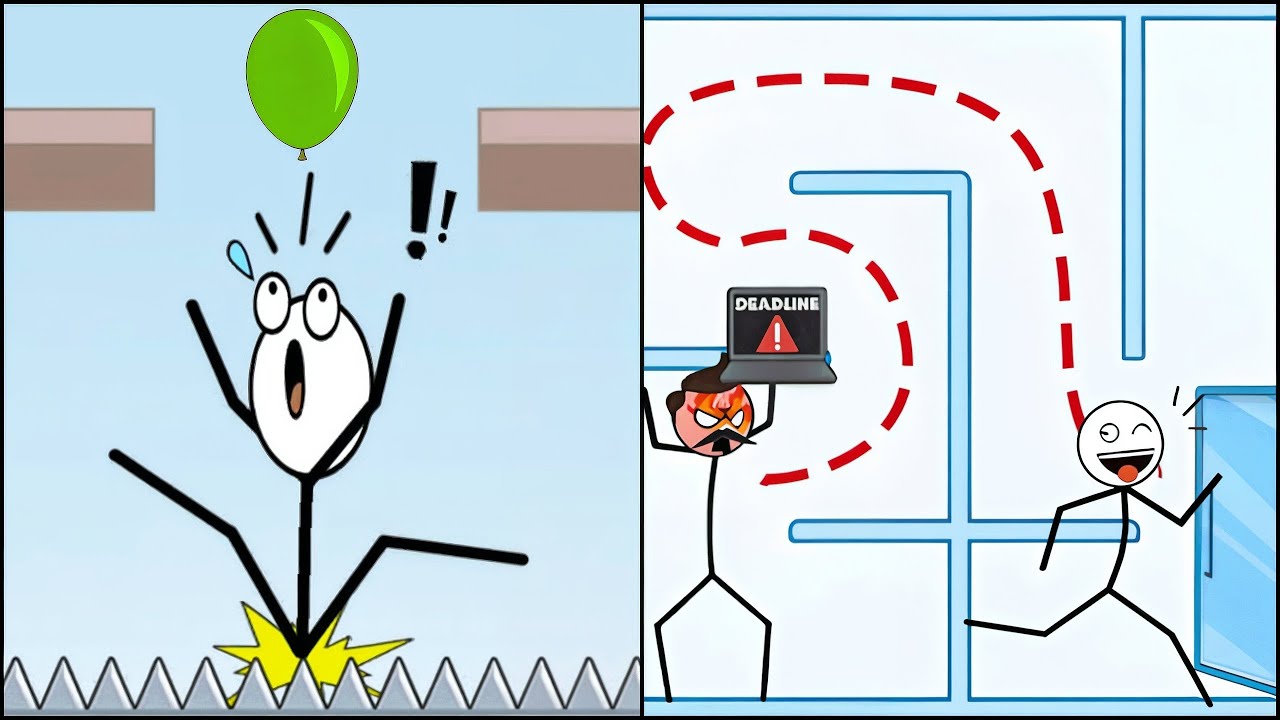 Dangling Man Weegoon VS Maze Skip Work - All Levels SpeedRun ep 1