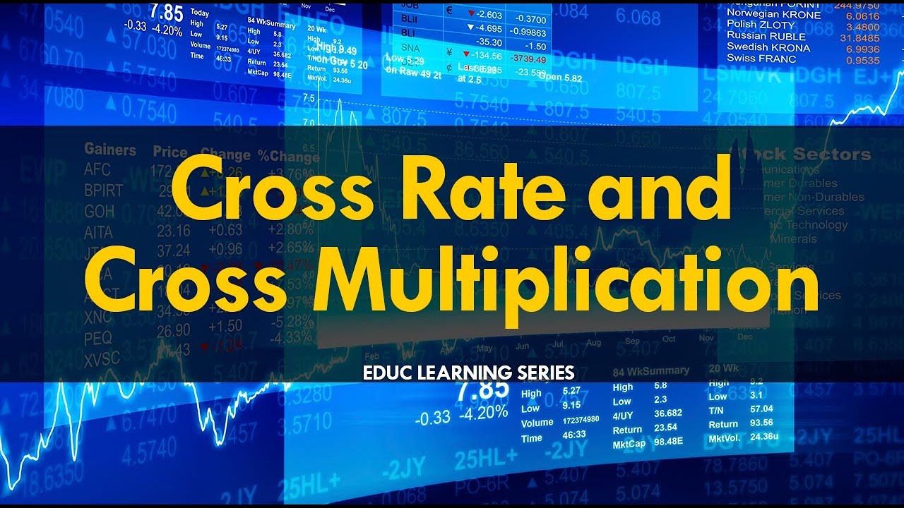 Cross Rate and Cross Multiplication  | Forex Management  | EDUC| www.carajaclasses.com