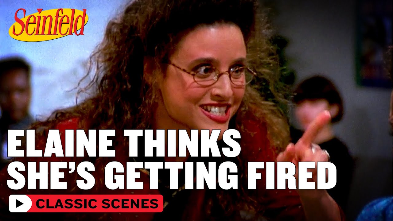 Elaine Thinks She's About To Get Fired | The Library | Seinfeld