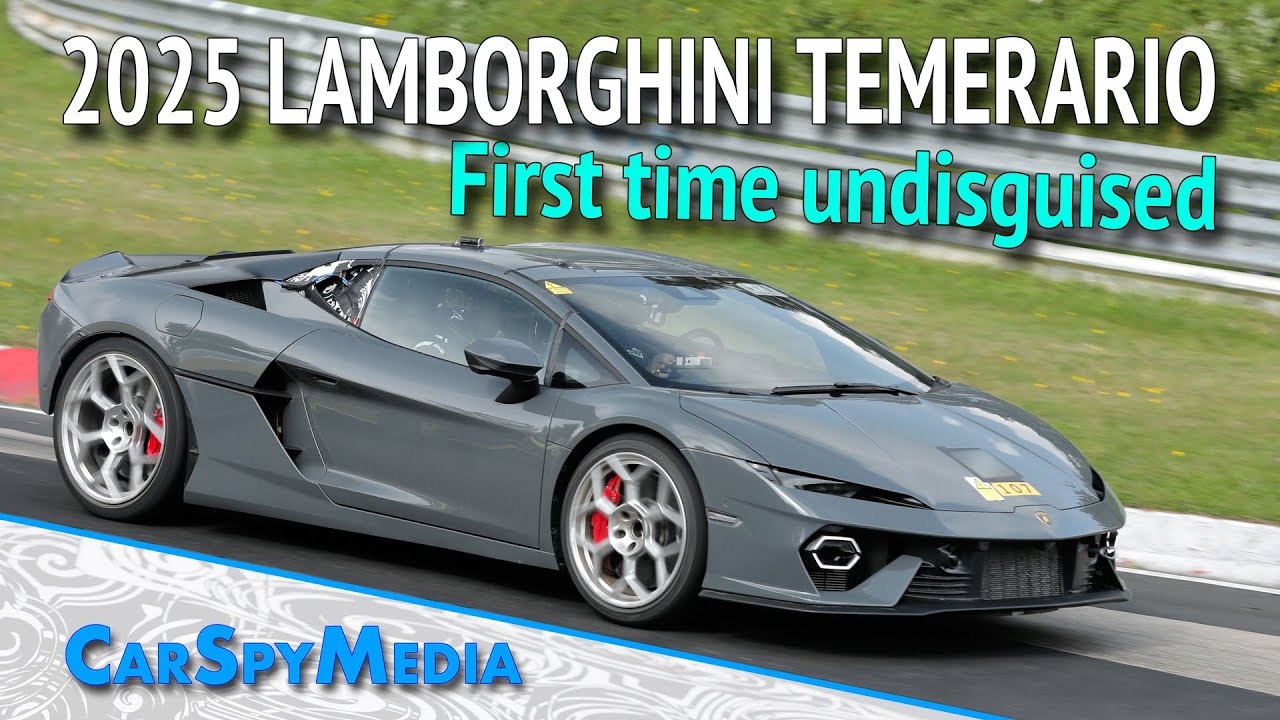 2025 Lamborghini Temerario Sportscar Undisguised Hurac&aacute;n Successor Tire Testing At The N&uuml;rburgring