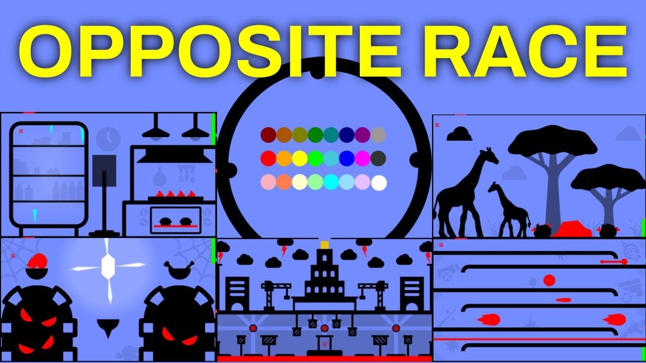 24 Marble Race EP. 60: Opposite Race (by Algodoo)