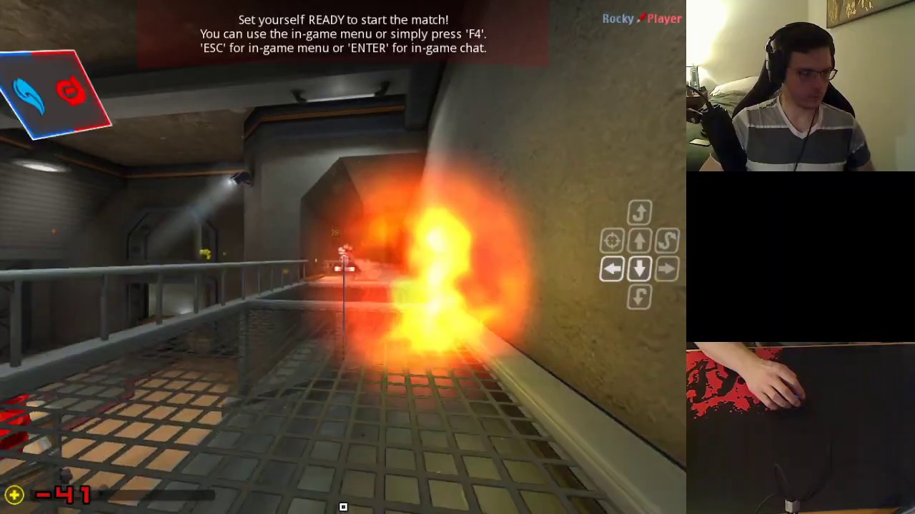 Warfork, playing tutorial level