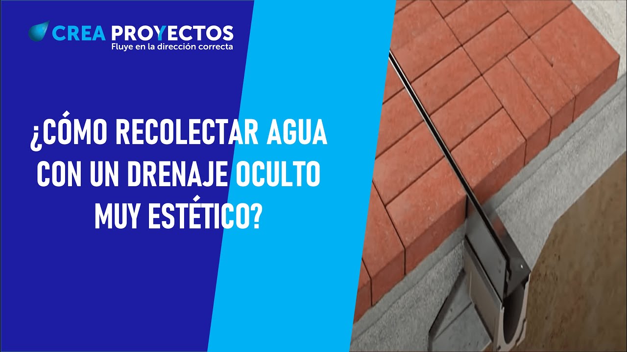 ¿Cómo recolectar agua con un drenaje oculto muy estético?