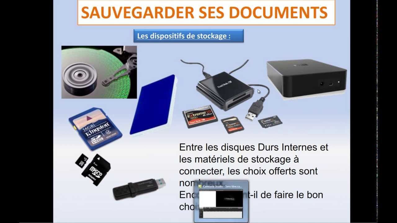 Stocker et sauvegarder ses fichiers