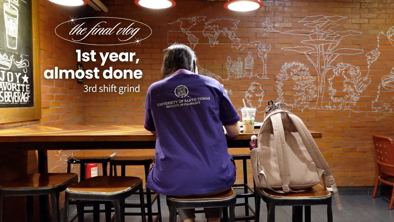 UNI VLOG: Last Weeks of 1st Year in UST MedTech 💛 | 3rd Shift Grind, Café Runs & Study Dates