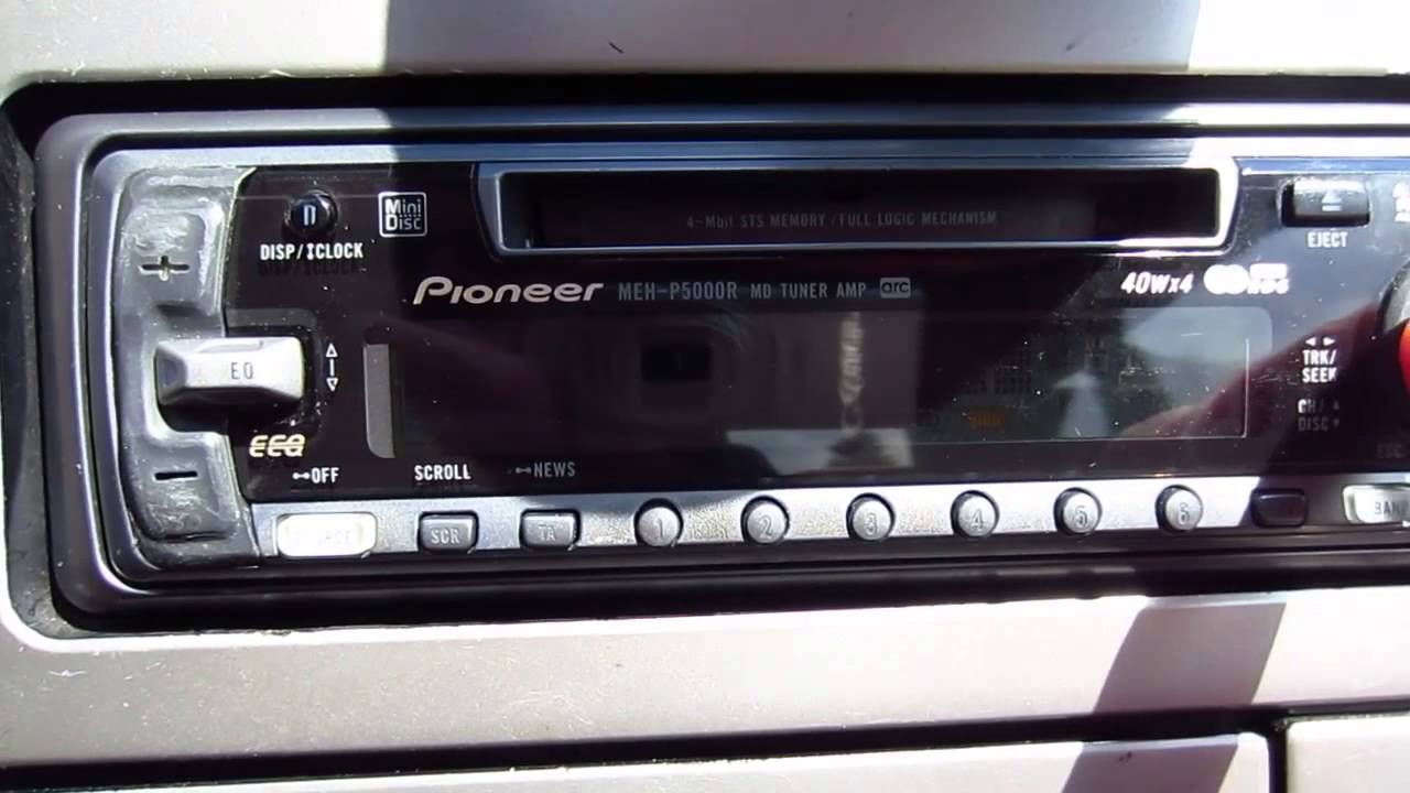 Pioneer MEH-P5000R Minidisc Car Radio