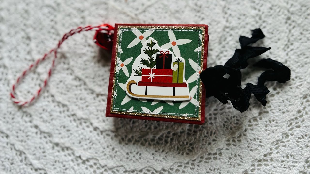 Ornament Album Tutorial, Craft Fair Idea, Cute Mini Album