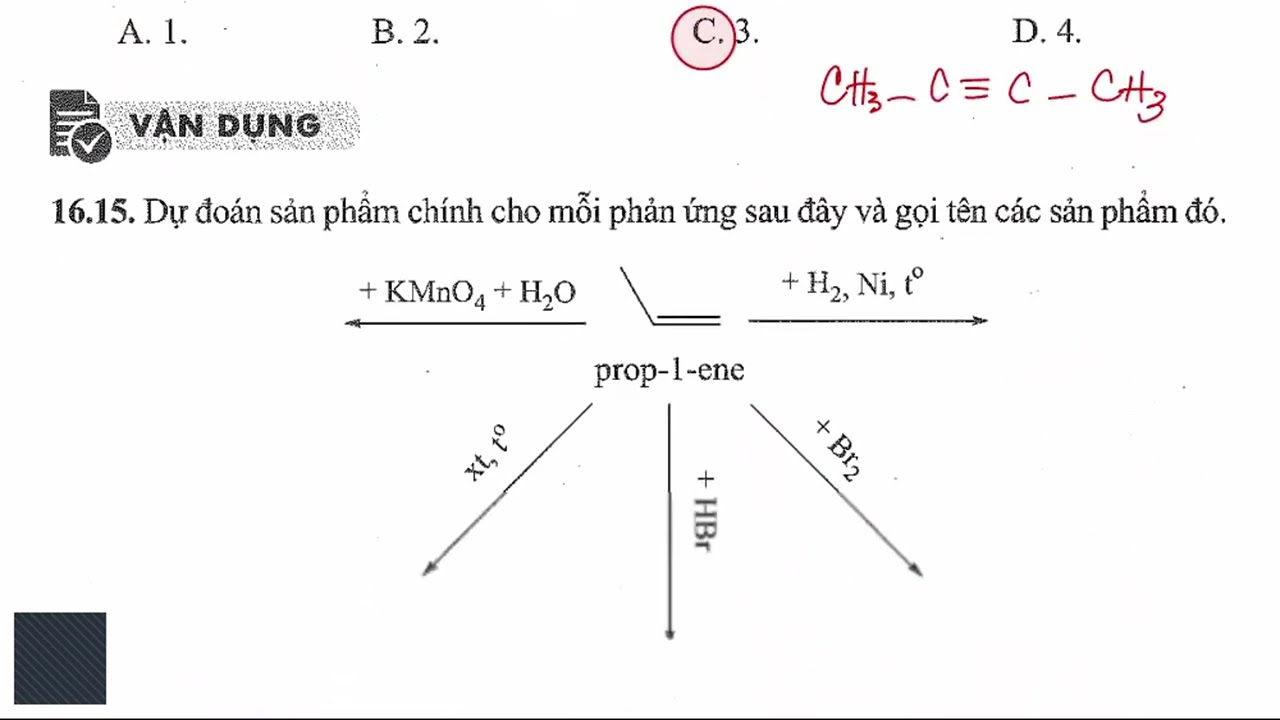 BÀI TẬP HYDROCARBON KHÔNG NO - HÓA 11 KẾT NỐI TRI THỨC