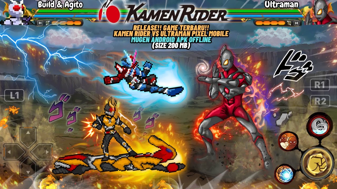 RELEASE‼️ GAME KAMEN RIDER VS ULTRAMAN MUGEN ANDROID OFFLINE 2025 - BEST CHARACTERS💯🔥