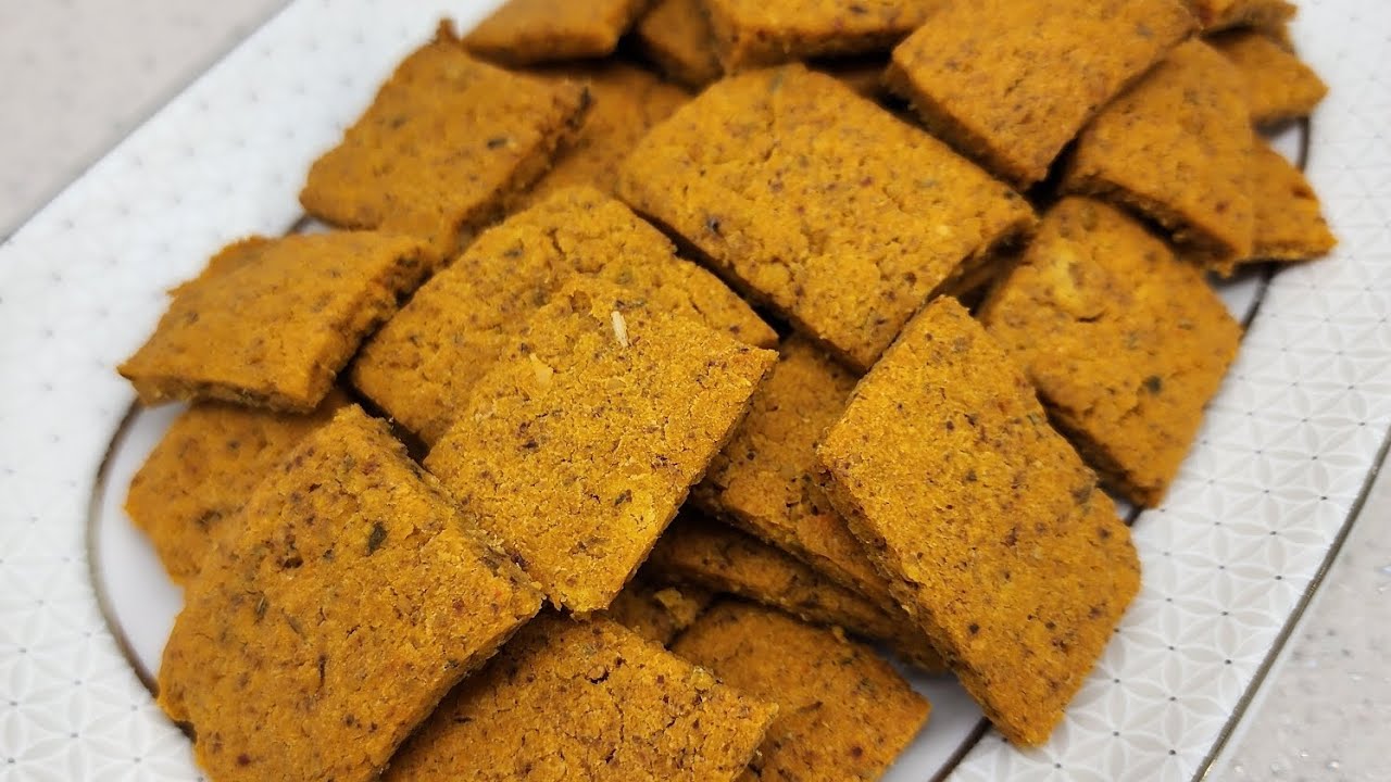 Glütensiz ve vegan NOHUT KRAKER