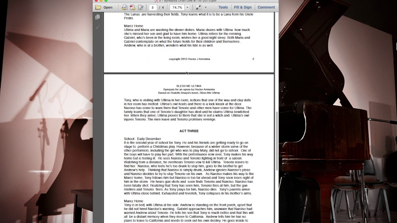 How to write a libretto - A Case Study