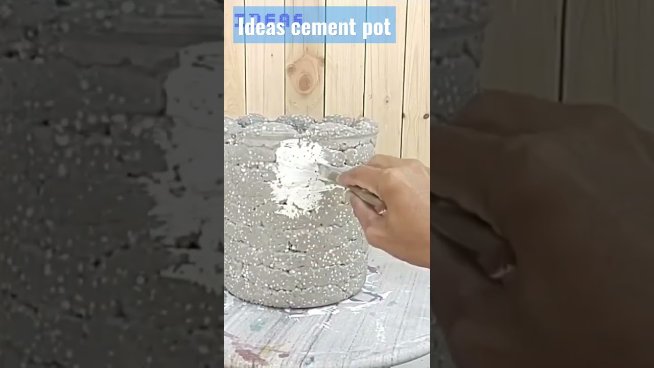 ideas cement pots unique flowers pot beautiful