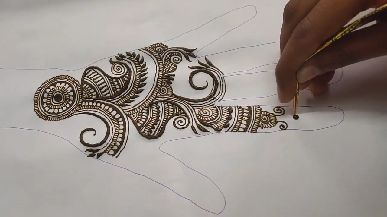 Simple Mehendi For Beginners | Easy Designs