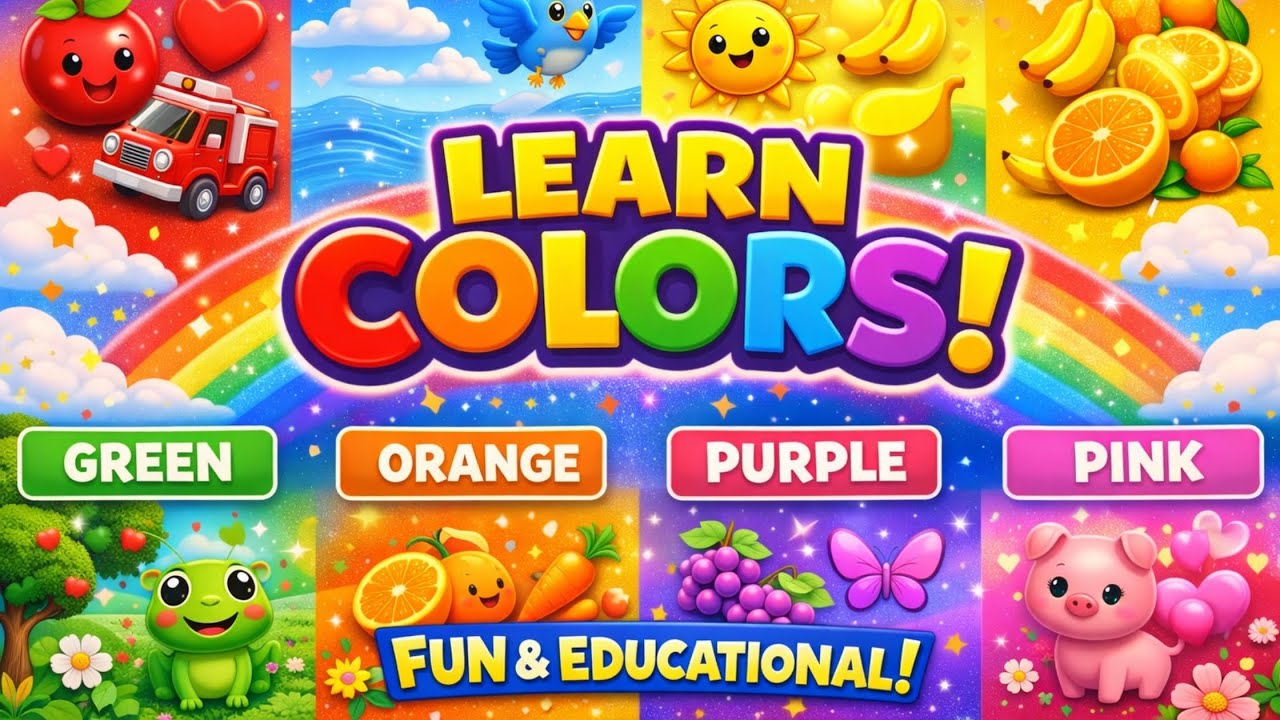 Learn Colors for Kids 🌈  Color Song  Preschool Learning Video