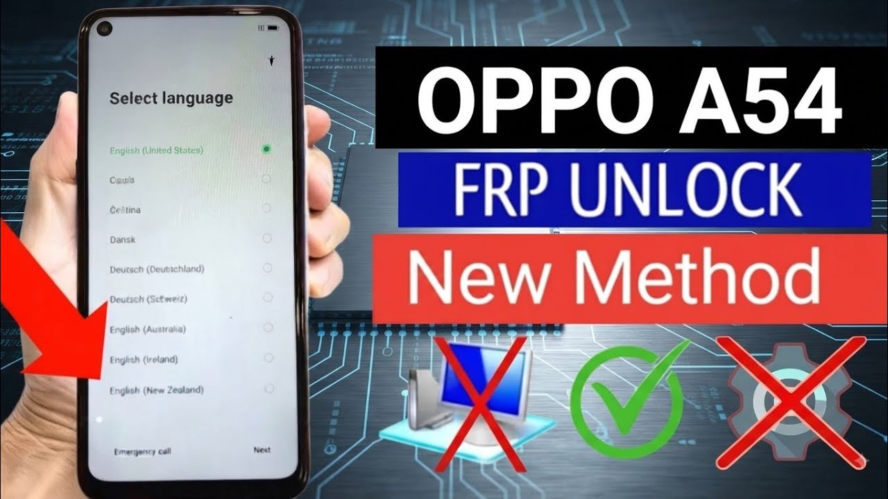 OPPO A53/A54 - Google/ FRP Unlock | Share article Not Working | New Method (Without Tools Pc