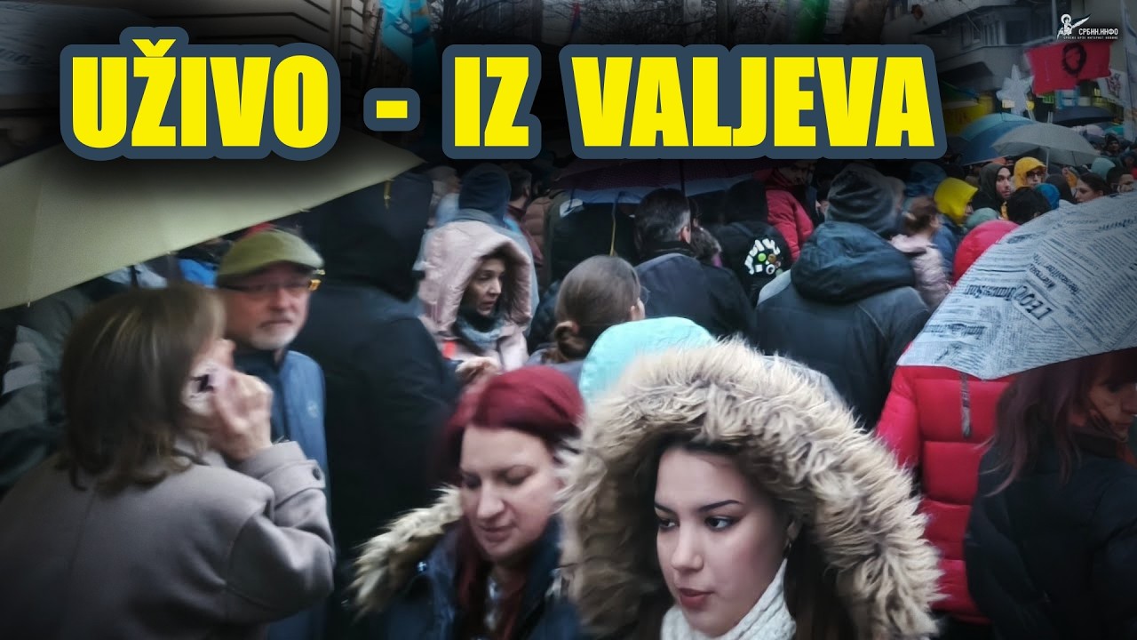 Uživo - Valjevo: Uprkos kiši ceo grad blokirali studenti i narod! Vučić van sebe - otišao u Nemačku