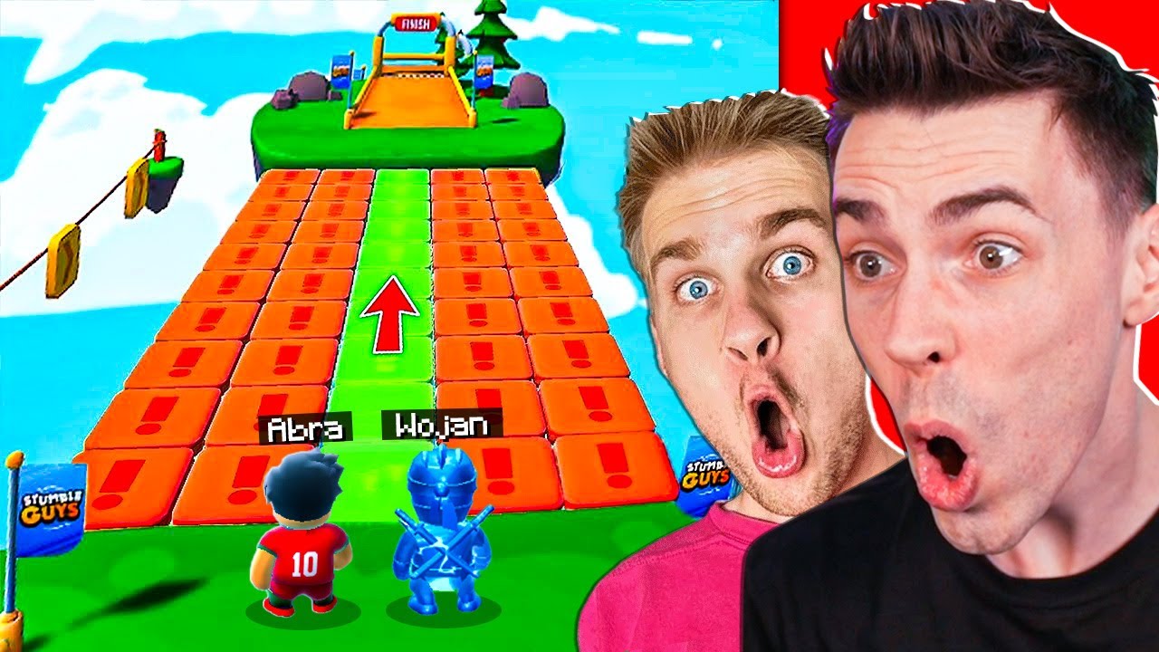 STUMBLE GUYS z ABRA 😱 UCZY Mnie TRIKÓW 🏆