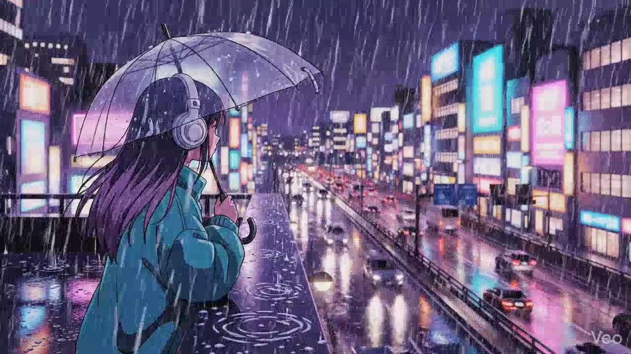 Neon Lights & Rain 🌧️ Japanese Lofi Chillhop