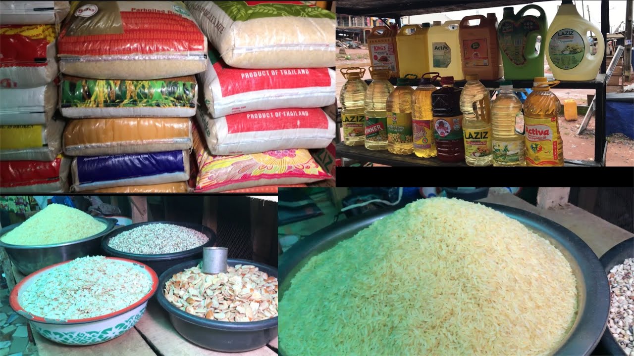 EDO: Price Of Food Stuff Such As Bags Of Rice, Beans, Pepper, Palm Oil, Salt, Noodles, In Benin City