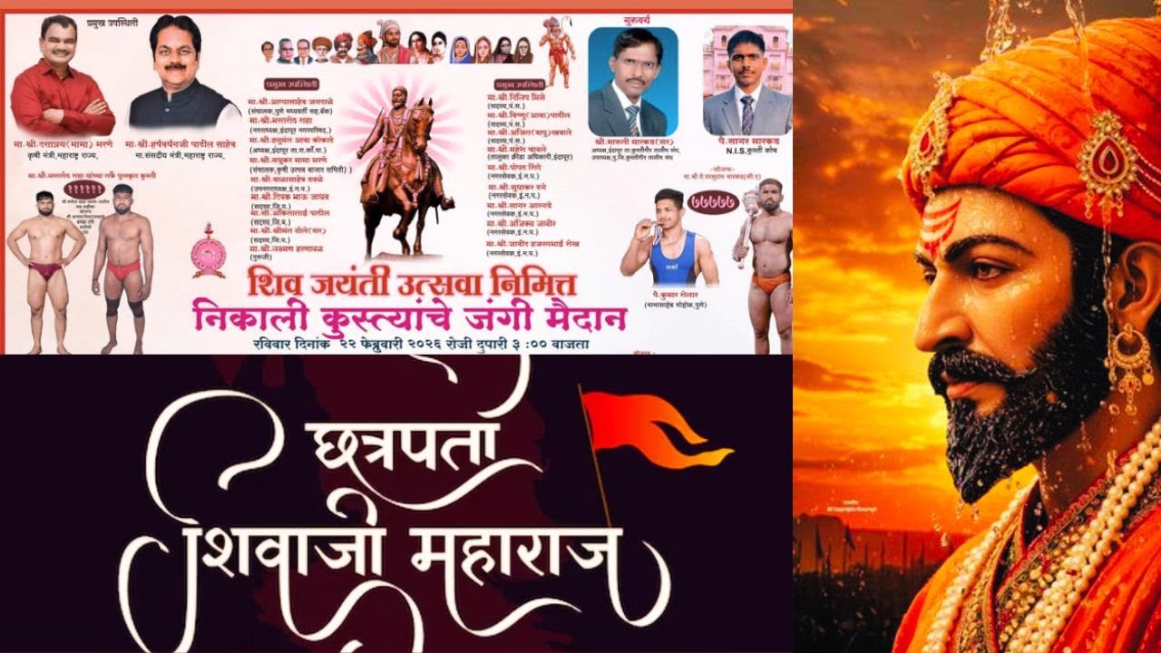 छत्रपती शिवाजी महाराज जयंती निमित्त निकाली कुस्त्यांचे जंगी मैदान, इंदापूर... 🙏
